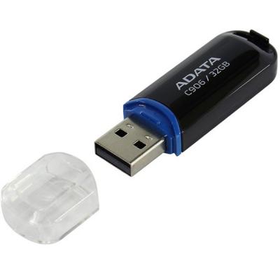 USB флеш накопичувач ADATA 32GB C906 Black USB 2.0 (AC906-32G-RBK) - фото 3 USB флеш накопичувач ADATA 32GB C906 Black USB 2.0 (AC906-32G-RBK) - фото 3