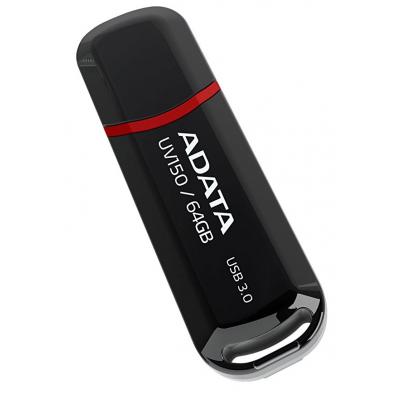 USB флеш накопичувач ADATA 64GB UV150 Black USB 3.0 (AUV150-64G-RBK) - фото 2 USB флеш накопичувач ADATA 64GB UV150 Black USB 3.0 (AUV150-64G-RBK) - фото 2