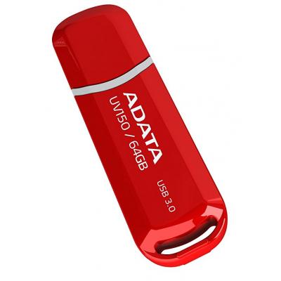 USB флеш накопичувач ADATA 64GB UV150 Red USB 3.0 (AUV150-64G-RRD) - фото 2