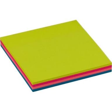 Папір для нотаток Buromax with adhesive layer 76х76мм, 100sheets, NEON colors mix (BM.2312-97) - фото 1