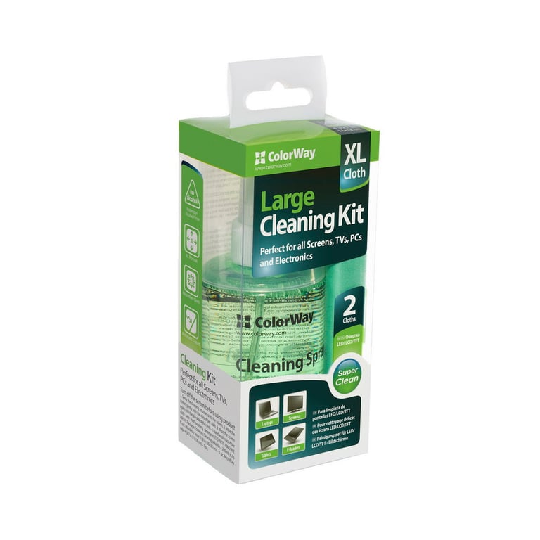 Універсальний чистячий набір ColorWay Cleaning Kit XL for Screens, TVs, PCs (CW-5200) - фото 1