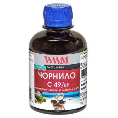 Чорнило WWM CANON GI-490 200г Black Pigmented (C49/BP)