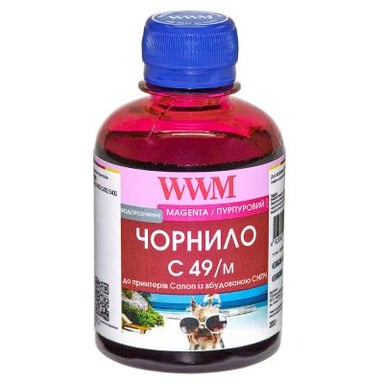 Чорнило WWM CANON GI-490 200г Magenta (C49/M) - фото 1
