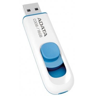 USB флеш накопичувач ADATA 16GB C008 White USB 2.0 (AC008-16G-RWE) - фото 4