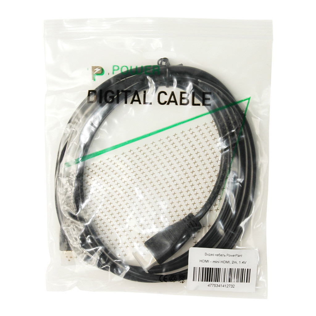 Кабель мультимедійний HDMI M to HDMI mini M 2.0m PowerPlant (KD00AS1273) - фото 3 Кабель мультимедійний HDMI M to HDMI mini M 2.0m PowerPlant (KD00AS1273) - фото 3
