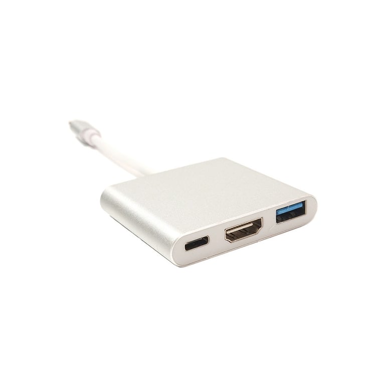 Перехідник USB C-Type - HDMI/USB PowerPlant (KD00AS1306) - фото 1