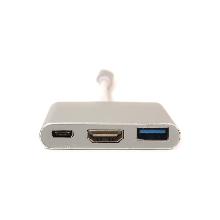 Перехідник USB C-Type - HDMI/USB PowerPlant (KD00AS1306) - фото 2