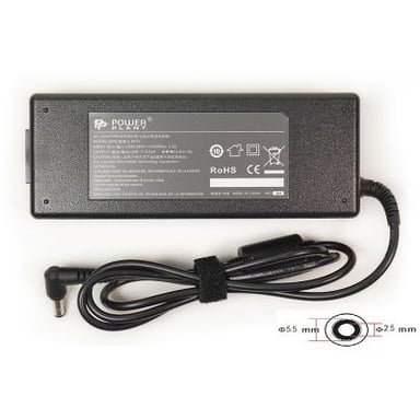Блок живлення до ноутбуку PowerPlant ASUS 220V, 19V 120W 6.32A (5.5*2.5) (AS120F5525) - фото 1