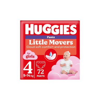 Підгузки Huggies Pants 4 (9-14 кг) для дівчаток 72 шт (5029053564098) - фото 1
