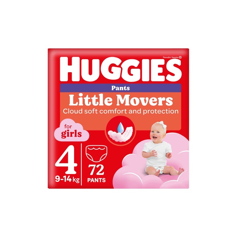 Підгузки Huggies Pants 4 (9-14 кг) для дівчаток 72 шт (5029053564098) - фото 1