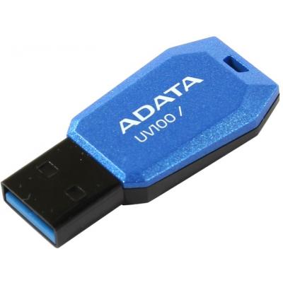 USB флеш накопичувач ADATA 32GB DashDrive UV100 Blue USB 2.0 (AUV100-32G-RBL) - фото 2 USB флеш накопичувач ADATA 32GB DashDrive UV100 Blue USB 2.0 (AUV100-32G-RBL) - фото 2