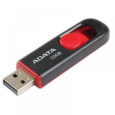 USB флеш накопичувач ADATA 64GB C008 Black+Red USB 2.0 (AC008-64G-RKD) - фото 3