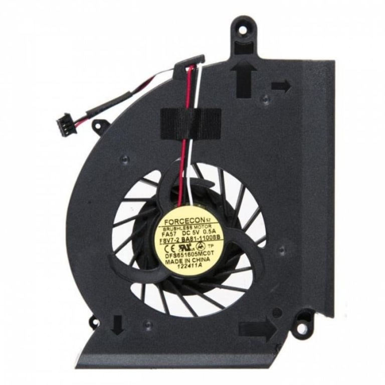 Вентилятор ноутбука Samsung RF410/RF411/RF510/RF511 DC(5V,0.5A) 4(3)pin (BA81-11008B/FA57/F8V7-2/DFS651605MC0T) - фото 1