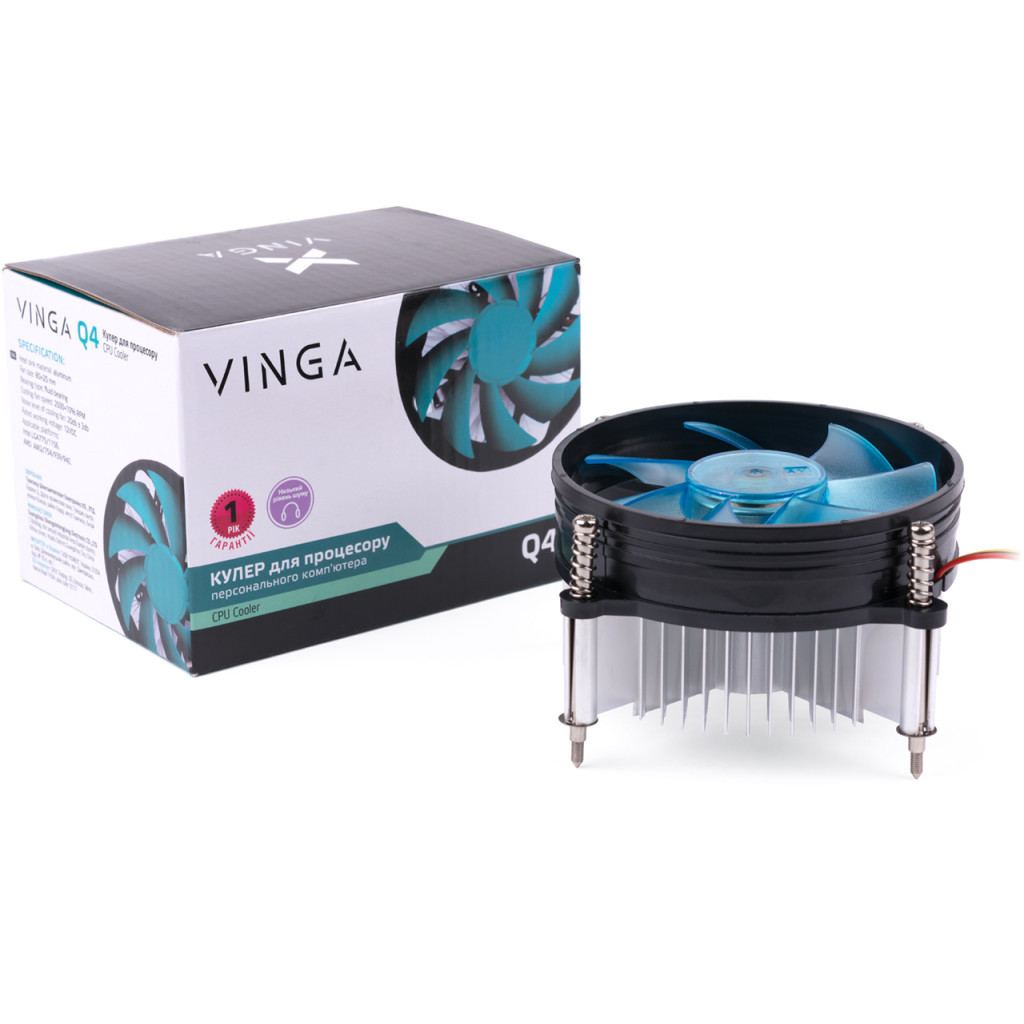 Кулер до процесора Vinga Q4 - фото 10 Кулер до процесора Vinga Q4 - фото 10