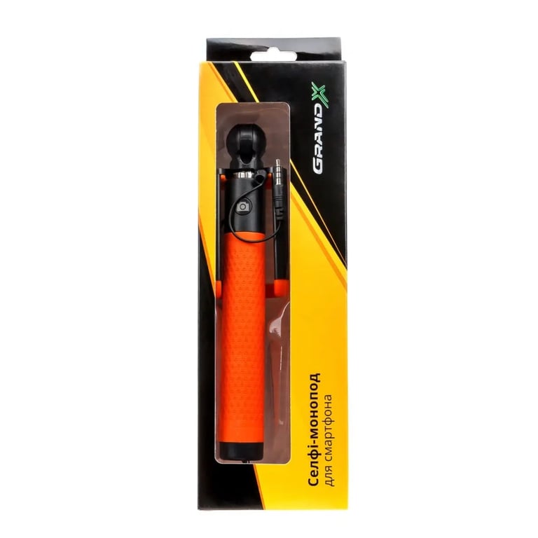 Монопод для селфі Grand-X Deluxe Click 3,5 U-крепление 180-780мм Orange (MPGDJ3CUO) - фото 10