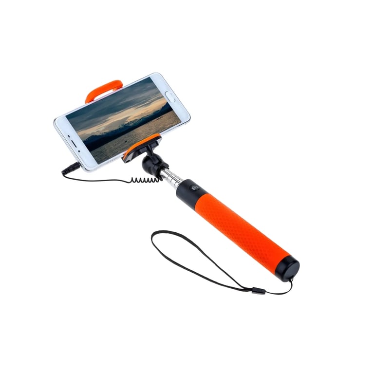 Монопод для селфі Grand-X Deluxe Click 3,5 U-крепление 180-780мм Orange (MPGDJ3CUO) - фото 3