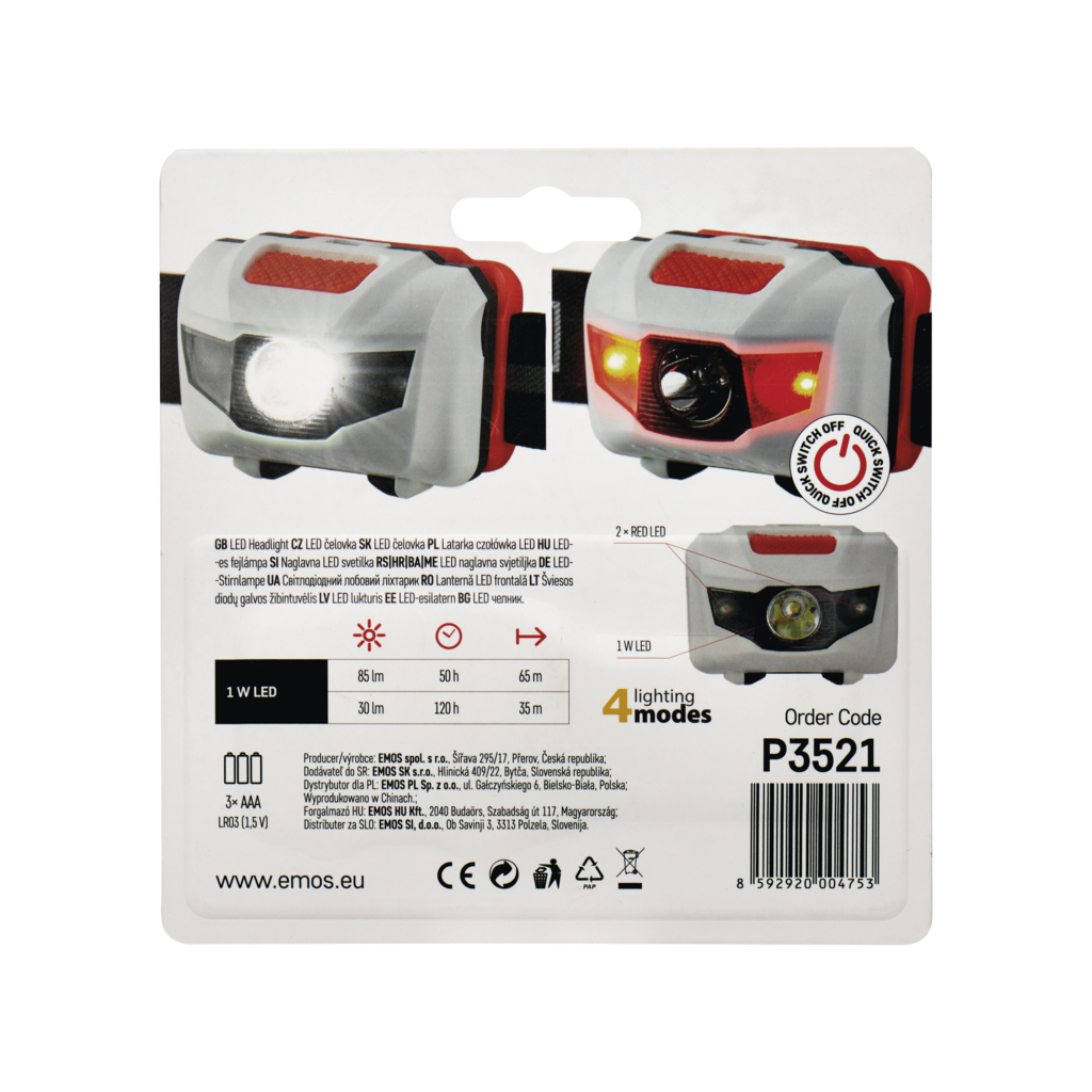 Ліхтар EMOS HL-H0520 (*P3521) - фото 7 Ліхтар EMOS HL-H0520 (*P3521) - фото 7