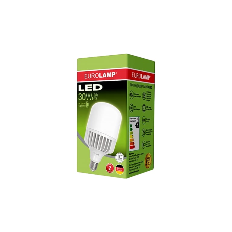 Лампочка Eurolamp E27 (LED-HP-30274) - фото 3
