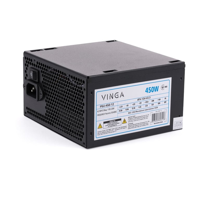 Блок живлення Vinga 450W ОЕМ (PSU-450-12) - фото 1