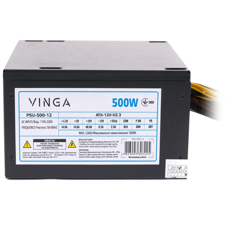 Блок живлення Vinga 500W ОЕМ (PSU-500-12) - фото 12