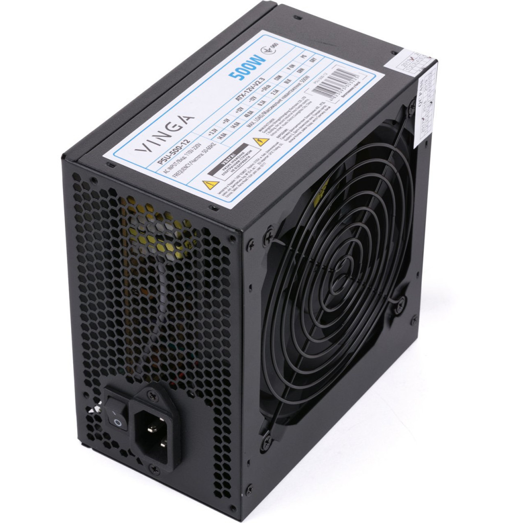 Блок живлення Vinga 500W ОЕМ (PSU-500-12) - фото 4 Блок живлення Vinga 500W ОЕМ (PSU-500-12) - фото 4