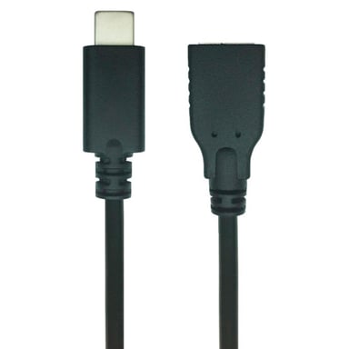 Дата кабель USB 2.0 Type C to AF 0.1m REAL-EL (EL123500017) - фото 1