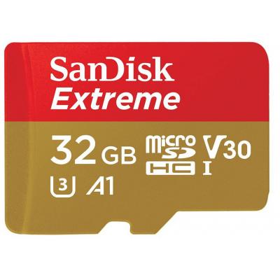 Карта пам'яті SanDisk 32GB microSDHC V30 A1 UHS-I U3 4K Extreme (SDSQXAF-032G-GN6MA) - фото 2