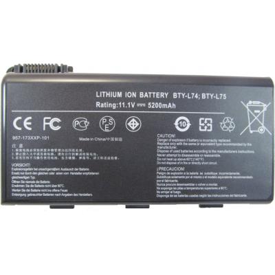 Акумулятор до ноутбука AlSoft MSI BTY-L74 5200mAh 6cell 11.1V Li-ion (A41554) - фото 1