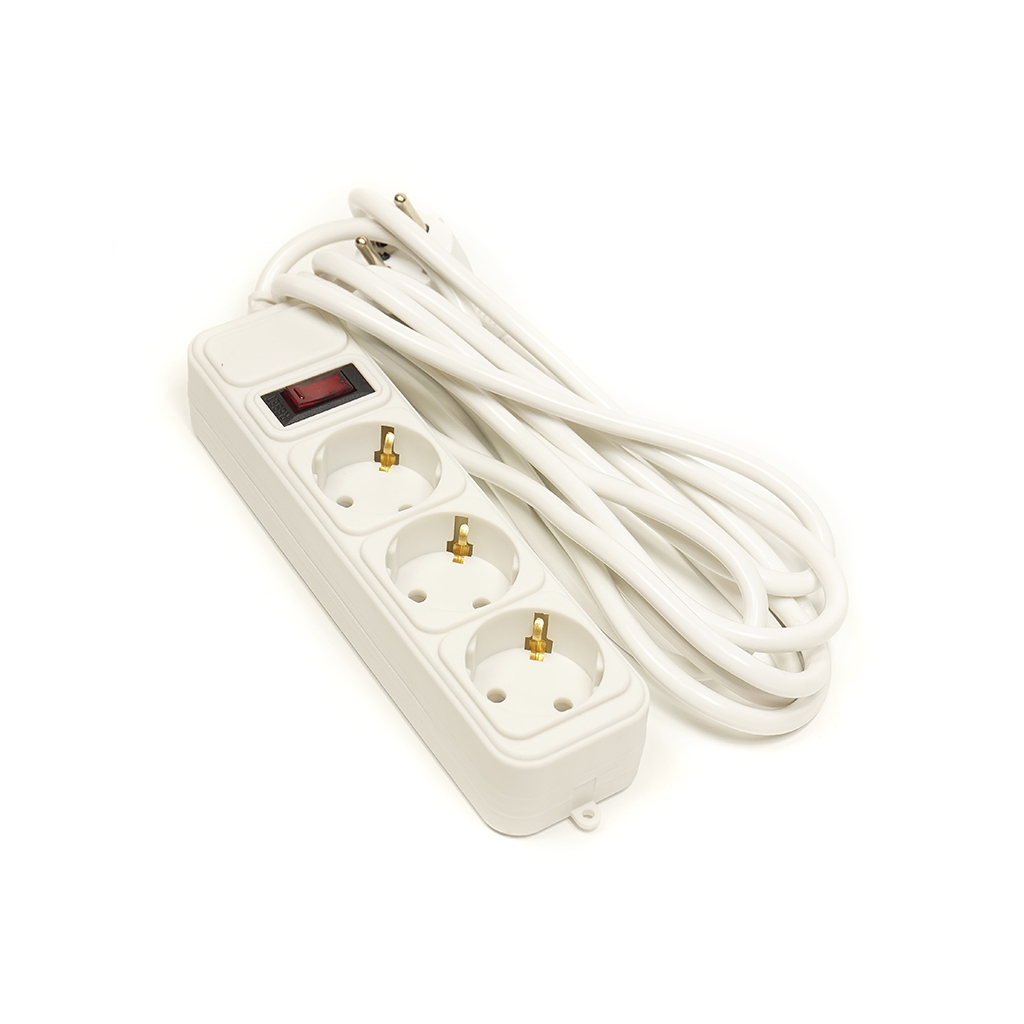 Мережевий фільтр живлення PowerPlant 3 м, 3 розетки, евростандарт (JY-1054/3) (PPSA10M30S3) - фото 3 Мережевий фільтр живлення PowerPlant 3 м, 3 розетки, евростандарт (JY-1054/3) (PPSA10M30S3) - фото 3