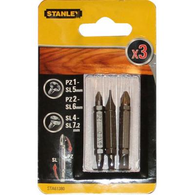 Набір біт Stanley двустор. Pz1-SL5,Pz2-SL6,SL4-SL7.2, 48мм, 3шт (STA61380) - фото 2