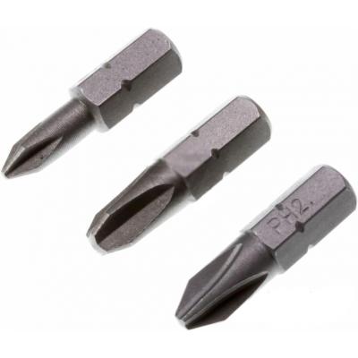 Набір біт Stanley Ph1, Ph2, Ph3, 25мм, 3шт. (STA61023) Набір біт Stanley Ph1, Ph2, Ph3, 25мм, 3шт. (STA61023)
