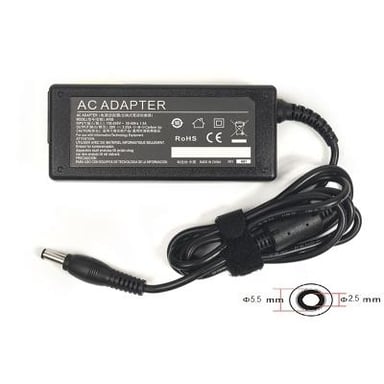 Блок живлення до ноутбуку PowerPlant IBM/LENOVO 220V, 20V 65W 3.25A (5.5*2.5) (IB65H5525) - фото 1
