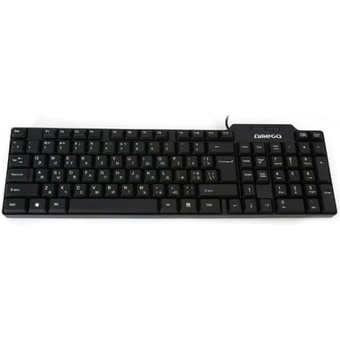 Клавіатура Omega OK-05 Cyrilic Version USB Black (OK05TRU) - фото 1
