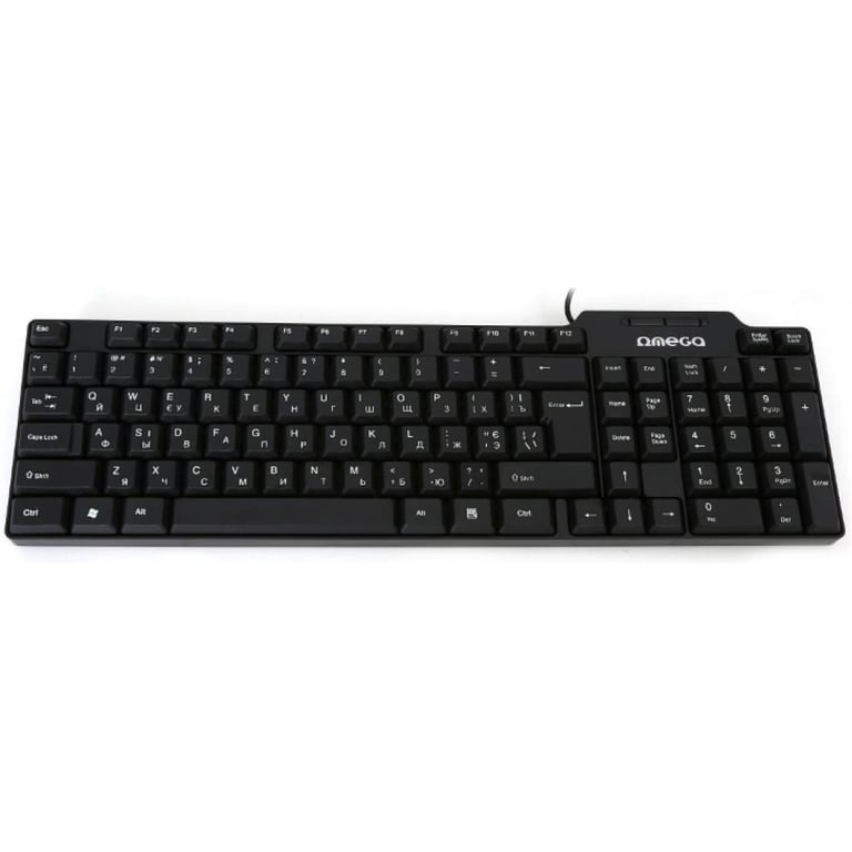 Клавіатура Omega OK-05 Cyrilic Version USB Black (OK05TRU) - фото 1