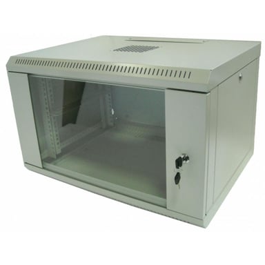 Шафа настінна Hypernet 9U 19" 600x600 (WMNC66-9U-FLAT) - фото 1