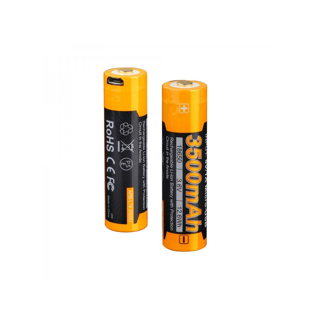 Акумулятор Fenix 18650 ARB-L18-3500U (3500 mAh) (ARB-L18-3500U) - фото 1
