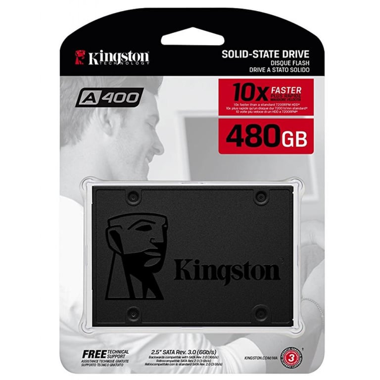 Накопичувач SSD 2.5" 480GB Kingston (SA400S37/480G) - фото 5
