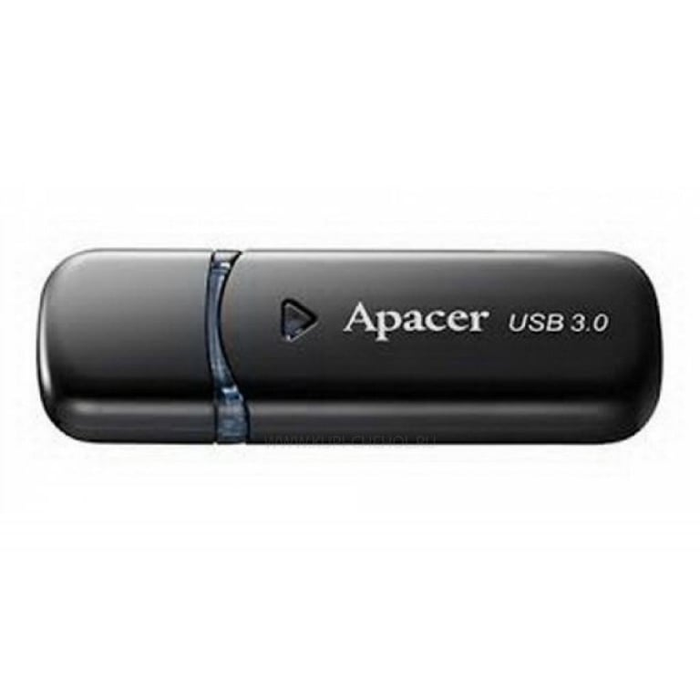 USB флеш накопичувач Apacer 64GB AH355 Black USB 3.0 (AP64GAH355B-1) - фото 1