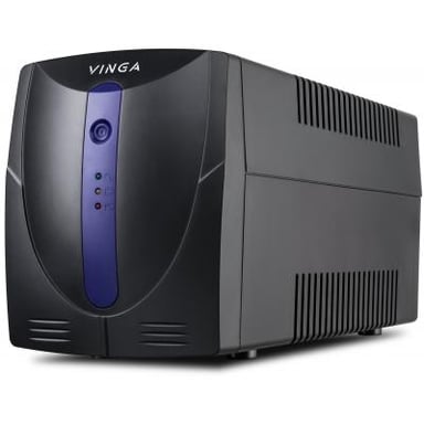 Пристрій безперебійного живлення Vinga LED 1500VA plastic case (VPE-1500P) - фото 1