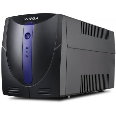 Пристрій безперебійного живлення Vinga LED 1500VA plastic case (VPE-1500P) - фото 1