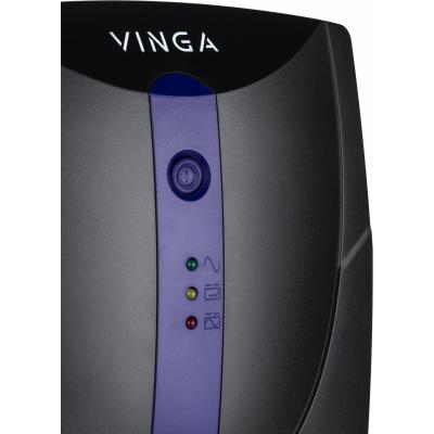 Пристрій безперебійного живлення Vinga LED 1500VA plastic case (VPE-1500P) - фото 3