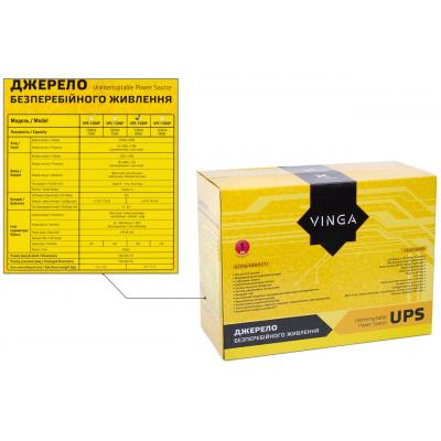 Пристрій безперебійного живлення Vinga LED 1500VA plastic case (VPE-1500P) - фото 6