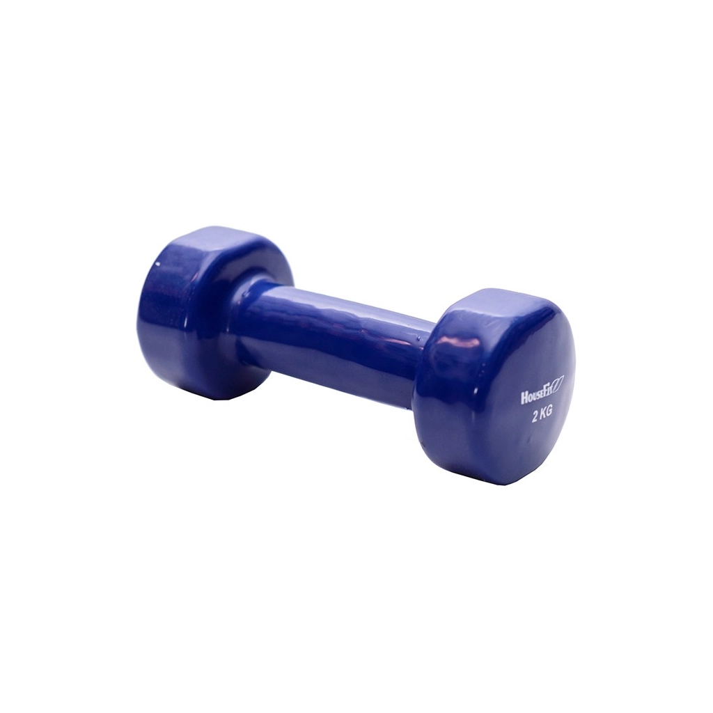 Гантель HouseFit з вініловим покриттям 2 кг (D086/DD6948-2) - фото 1 Гантель HouseFit з вініловим покриттям 2 кг (D086/DD6948-2) - фото 1