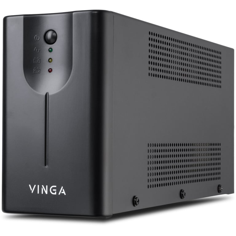 Пристрій безперебійного живлення Vinga LED 2000VA metall case (VPE-2000M) - фото 1