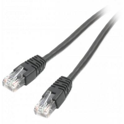 Патч-корд 0.25м UTP cat 6 CCA black Cablexpert (PP6U-0.25M/BK) - фото 1