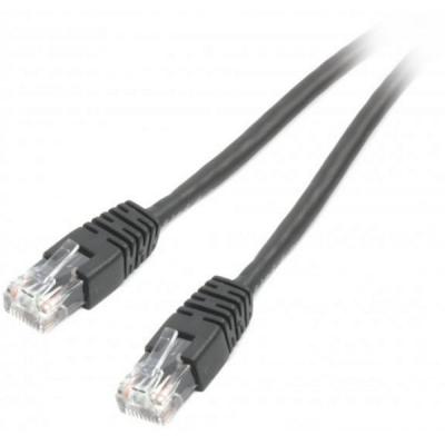 Патч-корд 0.5м UTP cat 6 CCA black Cablexpert (PP6U-0.5M/BK) - фото 1