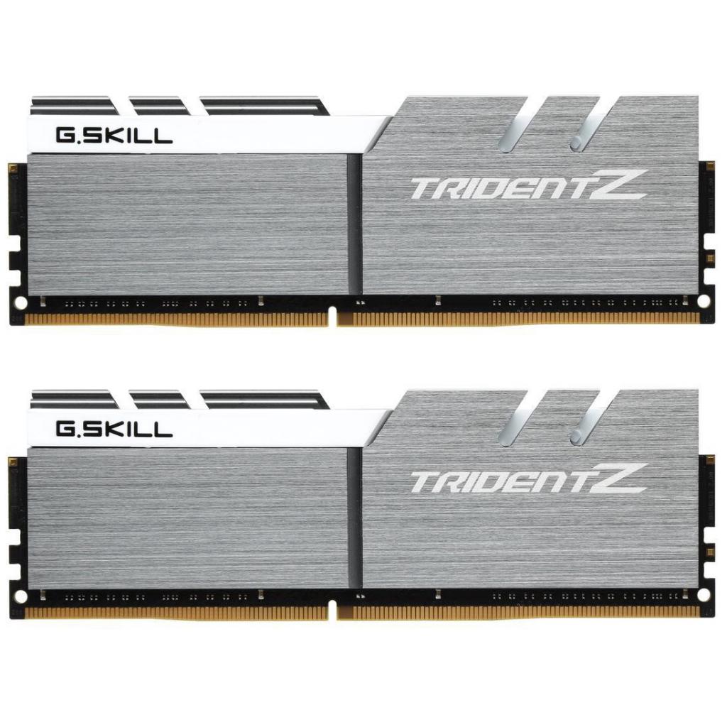 Модуль пам'яті для комп'ютера DDR4 16GB (2x8GB) 3200 MHz Trident Z Silver H/ White G.Skill (F4-3200C16D-16GTZSW) - фото 1