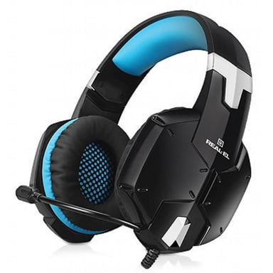 Навушники REAL-EL GDX-7500 black-blue - фото 1