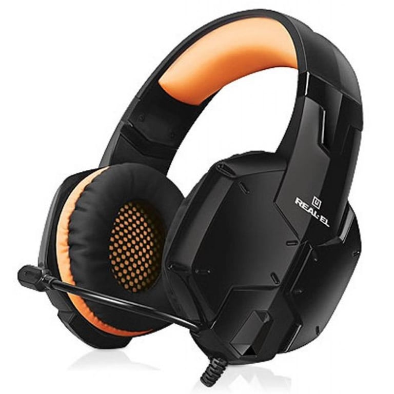 Навушники REAL-EL GDX-7700 SURROUND 7.1 black-orange - фото 1