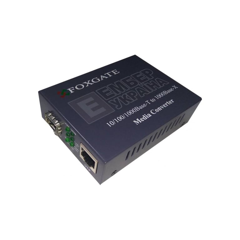 Медіаконвертер FoxGate 10/100/1000Base-T RJ45 to 1000Base-SX/LX SFP slot (EC-SFP1000-FE/GE) - фото 1